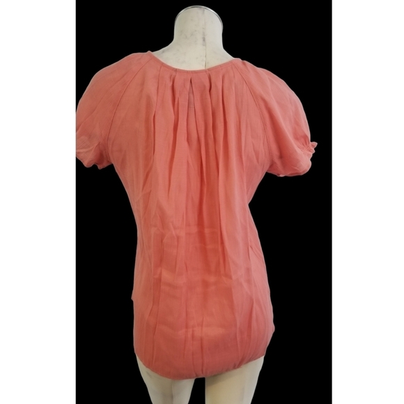 3/$25 Bit & Bridle Size S Coral Short Sleeve Top - Picture 3 of 5